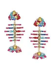 Kazo Multicoloured Contemporary Drop Earrings