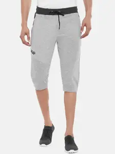 Ajile by Pantaloons Men Grey Melange Solid Slim Fit Regular Shorts