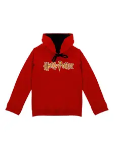 Harry Potter Boys Red Printed Sweatshirt