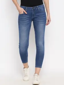 People Women Blue Skinny Fit Jeans