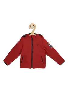 Allen Solly Junior Boys Red Solid Padded Jacket