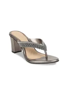 Marie Claire Women Grey Embellished Heels
