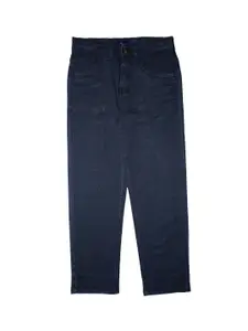 KiddoPanti Boys Navy Blue Regular Fit Mid-Rise Clean Look Jeans