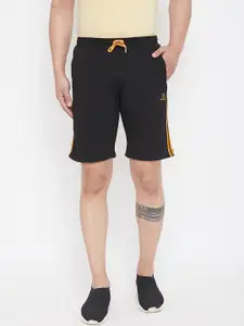 Adobe Men Black Solid Regular Fit Shorts