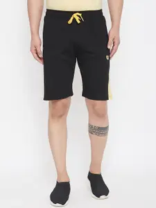 Adobe Men Black Solid Regular Fit Regular Shorts