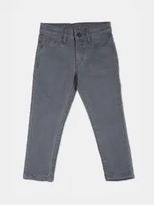 Cherokee Boys Grey Slim Fit Mid-Rise Clean Look Jeans