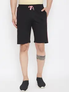 Adobe Men Black Solid Regular Fit Regular Shorts