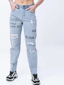 Tokyo Talkies Women Blue Boyfriend Fit Jeans