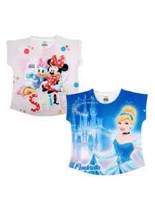 Disney by Wear Your Mind Girls Pack Of 2 Printed Top