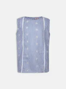 Oxolloxo Blue Striped Top