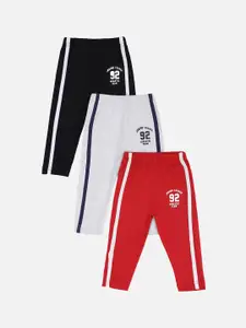 Bodycare First Infant Boys Pack Of 3 Solid Slim-Fit Track Pants