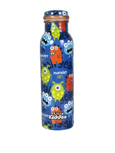 Smily Kiddos Kids Blue & Red Printed Copper Water Bottle