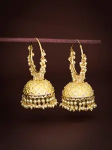 Sukkhi Yellow Contemporary Jhumkas