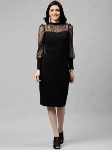 Athena Black Sheath Dress
