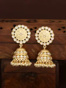 Sukkhi Gold Plated Handcrafted Contemporary Jhumkas