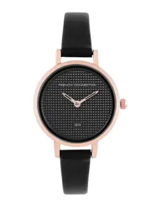 French Connection Women Black Analogue Watch FC1319