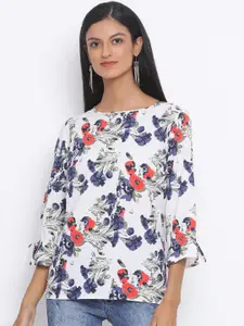 Oxolloxo Multicoloured Floral Printed Top