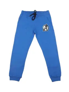 Marvel by Wear Your Mind Boys Blue Solid Straight-Fit Joggers