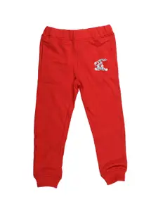Looney Tunes Boys Red Solid Joggers