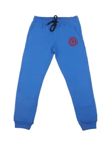 Marvel by Wear Your Mind Boys Blue Solid Straight-Fit Joggers