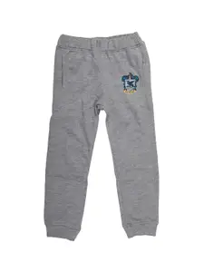 Harry Potter Boys Grey Solid Straight-Fit Joggers