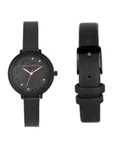 French Connection Women Black Analogue Watch FCL0006E-R