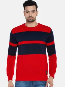 People Men Red Striped