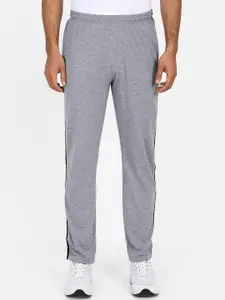 PROTEENS Men Grey Solid Straight-Fit Track Pants