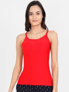 Lebami Women Red Solid Lightly Padded Camisole