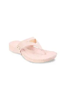 Mochi Women Pink Solid Comfort Heels