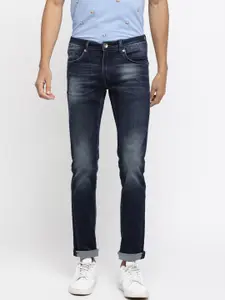 Pepe Jeans Men Navy Blue Slim Fit Mid-Rise Clean Look Jeans
