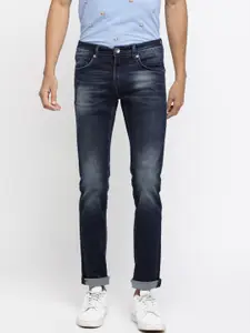 Pepe Jeans Men Navy Blue Slim Fit Mid-Rise Clean Look Jeans