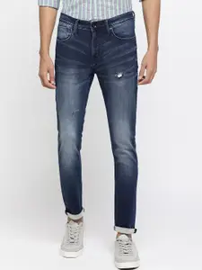 Pepe Jeans Men Super Skinny Fit Mid-Rise Low Distress Stretchable Jeans