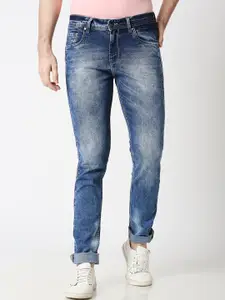 High Star Men Blue Slim Fit Mid-Rise Clean Look Jeans