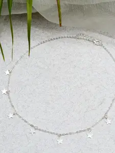 JOKER & WITCH Silver-Toned Alloy Silver-Plated Choker Necklace