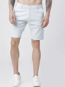 HIGHLANDER Men Blue Solid Slim Fit Chino Shorts