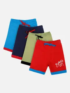 Bodycare First Boys Pack of 4 Printed Slim Fit Regular Shorts
