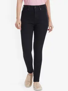 Pepe Jeans Women Black Slim Fit High-Rise Clean Look Jeans