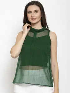 Purple State Green Regular Top