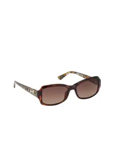 GUESS Guess Women Brown Lens & Rectangle Sunglasses GU7683 55 52F