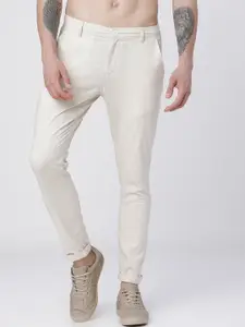 HIGHLANDER Men Beige Slim Fit Solid Chinos