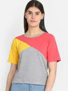 Marzeni Multicoloured Colourblocked Top