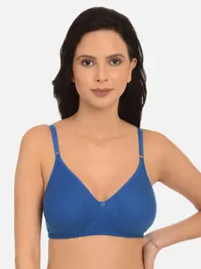 mod & shy Blue Solid Non-Wired Non Padded Everyday Bra MS86M
