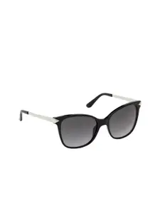 Guess Men Black Lens & Cateye Sunglasses With UV Protected Lens GU7657 56 01C