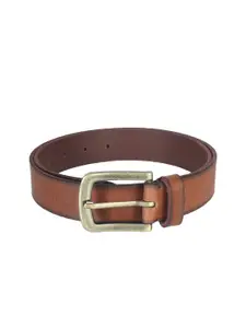 Aditi Wasan Aditi Wasan Men Tan Brown Solid Genuine Leather Belt
