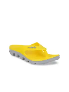 Campus Women Yellow Solid Thong Flip-Flops
