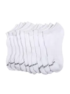 AMERICAN EAGLE OUTFITTERS Men Pack Of 5 White Solid Ankle-Length Socks