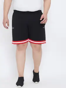 bigbanana Men Black Solid Regular Fit Sports Shorts