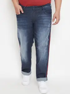 Instafab Plus Men Navy Blue Regular Fit Jeans