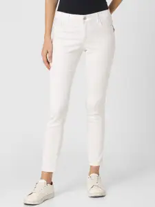 Vero Moda Women White Skinny Fit Jeans